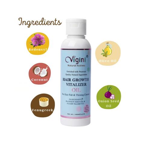 Vigini Natural 1% Redensyl Hair Growth Regrowth Nourish Scalp Tonic ...