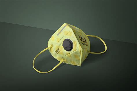 Protective Face Mask Mockup Customizable PSD | ZippyPixels