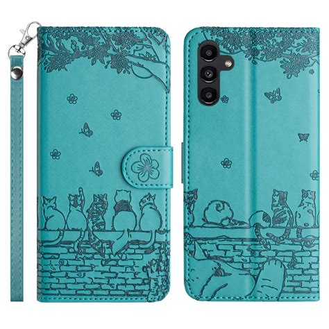 Stand Wallet Phone Leather Cover for Samsung Galaxy A54 5G , Imprinted ...