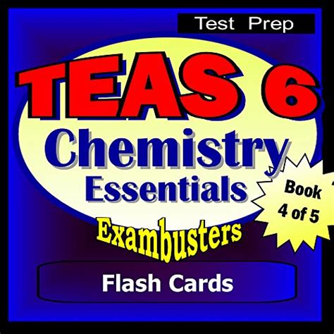 TEAS 6 Test Prep Chemistry Review-Exambusters Flash Cards-Workbook 4 of ...