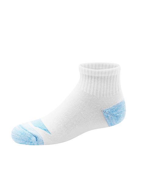 Hanes Girls Socks, 12 Pack Cool Comfort Ankle Socks, Sizes S-L ...