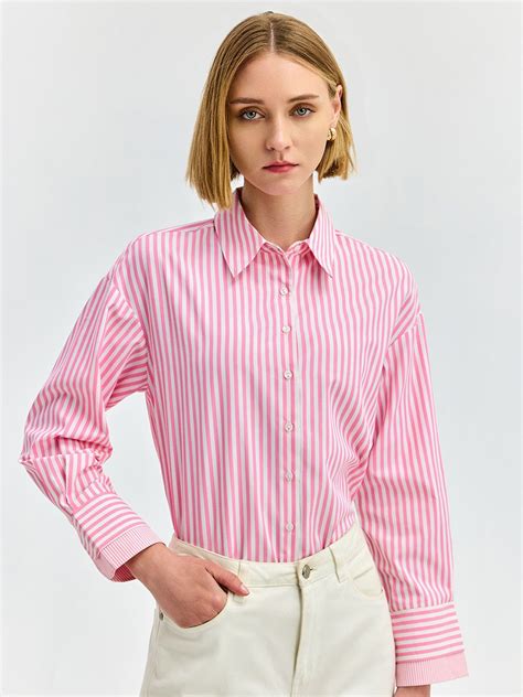 Pink Stripe Relaxed Shirt