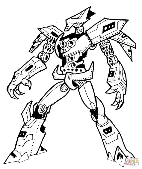 Cartoon Robot Coloring Pages 的图像结果