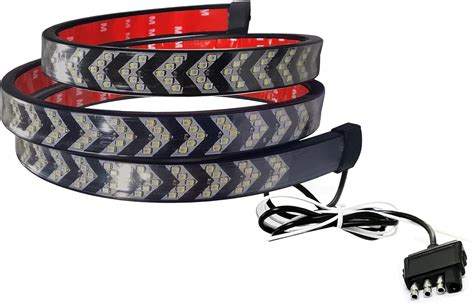 Buy UWDESY 48in 5Row Red White LED Tailgate Light Strip Bar,Red Brake ...