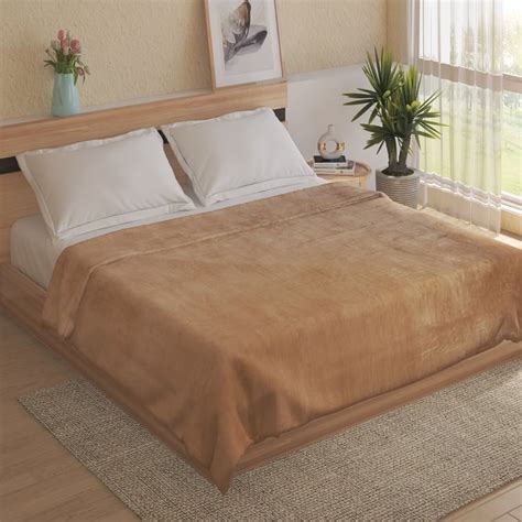 Buy Luxury Plush Flannel Double Blanket from Home Centre at just INR 2799.0