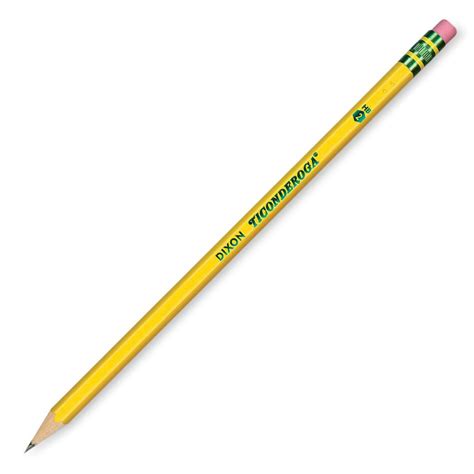 Dixon Ticonderoga Wood-Cased #2 HB Pencils, Pre-Sharpened, Box of 12 ...