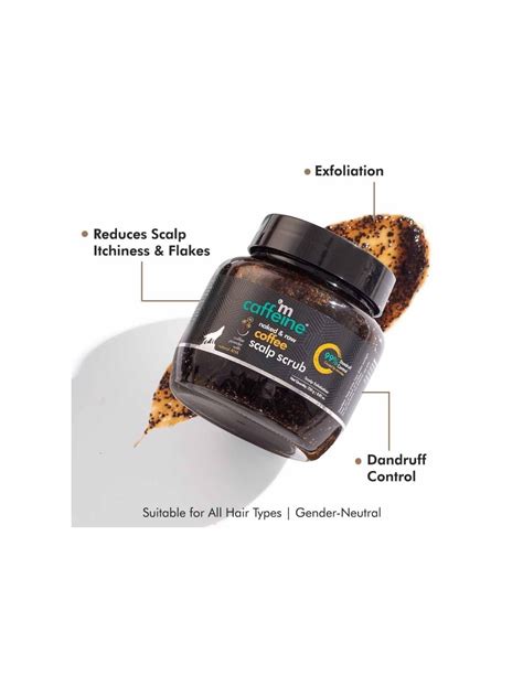 Mcaffeine coffee scalp scrub dandruff control scalp exfoliation natur