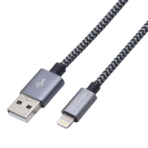 Amazon.in: Buy AV Connect 1 m Apple MFi Certified Nylon Braided USB A ...