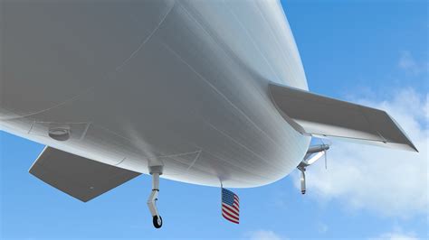 3D Blimp Airship Generic Rigged model | 3D Molier International
