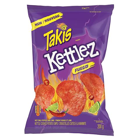 Buy Takis Kettlez Fuego Kettle Cooked Chips, 200g/7.1 oz, {Imported ...