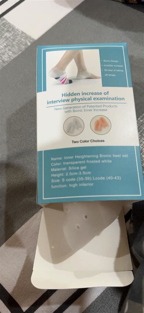 Concealed Footbed Enhancers Invisible Height Increase Soft Silicone ...
