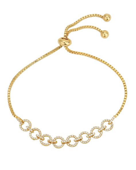 Premium Gold Plated With Cz Adjustable Charming Bracelet For Women ...