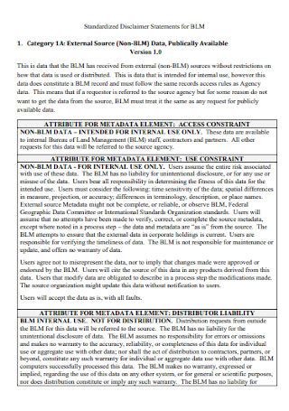 Liability Disclaimer Statement 的图像结果