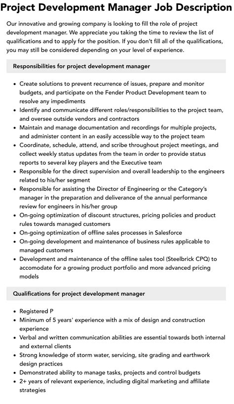 Image result for Project Manager System Development Role