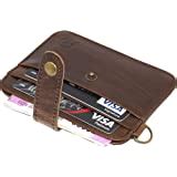 DAHSHA Leather Credit Card Holder Wallet with 13 Card Slots & 2 Money ...