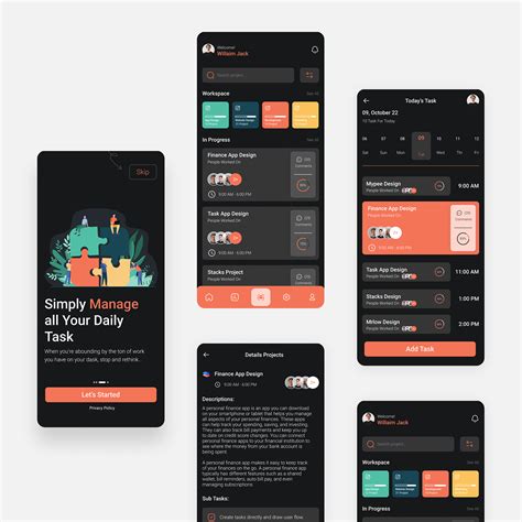 Task Management App on Behance