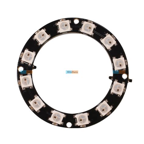 RGB LED Ring 12 Bit WS2812 5050 RGB LED + Integrated Driver Module ...