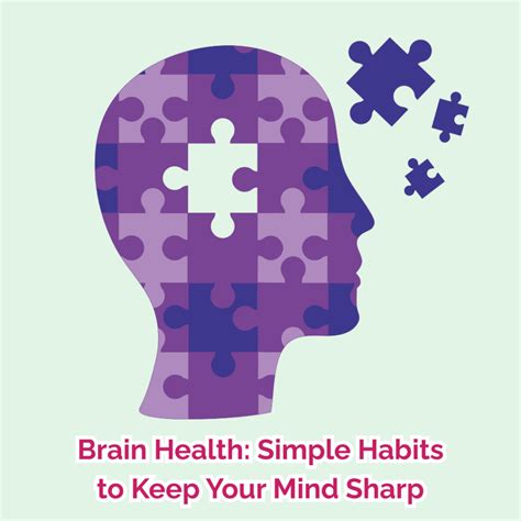 Brain Health: Simple Habits to Keep Your Mind Sharp - ElderHealth