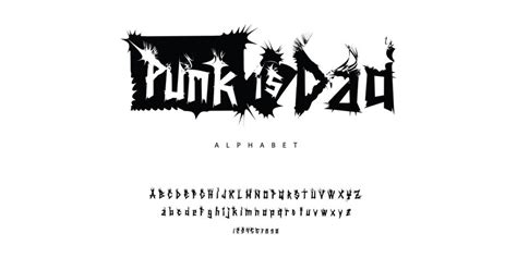 Premium Vector | Punk Font Alphabet Band Music Typeface Typography ...