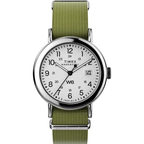 TIMEX Weekender Main Line Unisex White Round Dial Analog Watch - TW2W8