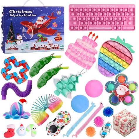 Buy Christmas Advent Calendar Fidget Toy Pack Countdown Advent Calendar ...