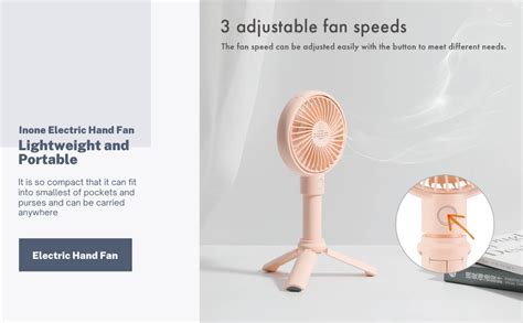IN ONE Portable Electric Mini Fan hand fan handheld fan With tripod ...