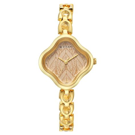 Titan Karishma Beige Dial Analog Metal Strap Watch For Women – The ...
