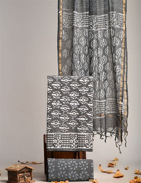 Pure Cotton Hand Block Print Suit With Kota Doriya Dupatta – thecotlin