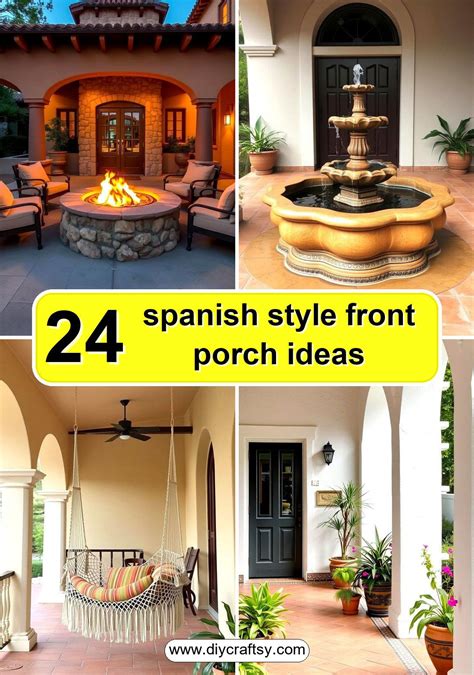 24 Spanish Style Front Porch Ideas with Mediterranean Flair