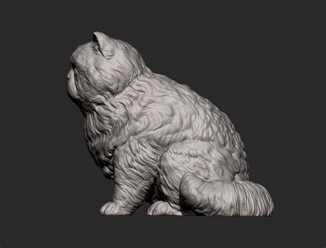 STL file Persian cat sitting 3D print model 🐱・3D printing idea to ...