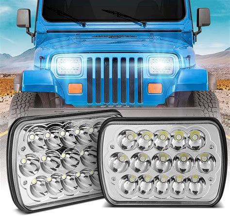 Buy wowtome H6054 Led Headlights, Rectangle 5x7 Led Headlights 7x6 Led ...