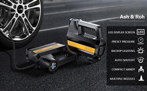 ASH & ROH High-Speed Air Compressor Pump with Digital & Analog Pressure ...