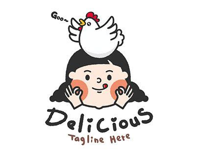 Cartoon restaurant logo