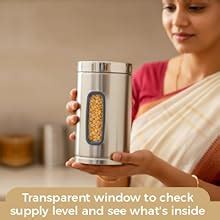 Buy Signoraware Modular Stainless Steel Window Container | Airtight Lid ...