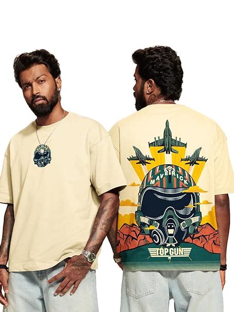 Buy The Souled Store Official Top Gun: Jets Off White Graphic Printed ...