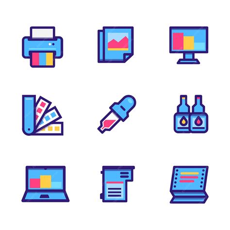 Printers and accessories icon | Premium Vector