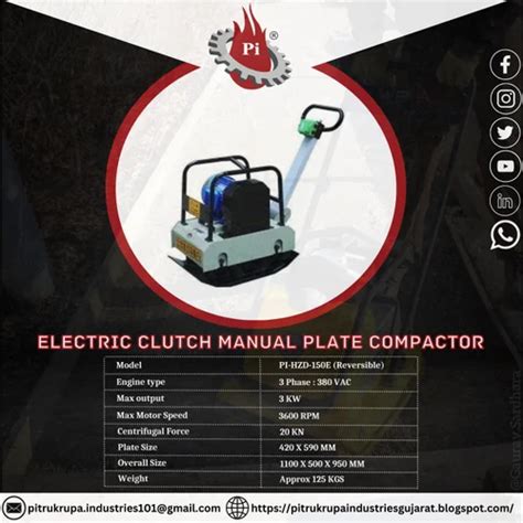 Earth Compactor - HZD150E PLATE COMPACTER Manufacturer from Rajkot