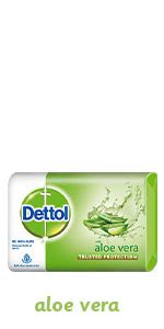 Buy Dettol Aloe Vera Germ Protection Bathing Soap bar, 100gm, Pack of 8 ...
