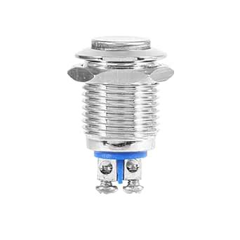 Push Button Switch, Waterproof Metal 12mm Start Button Momentary Push ...
