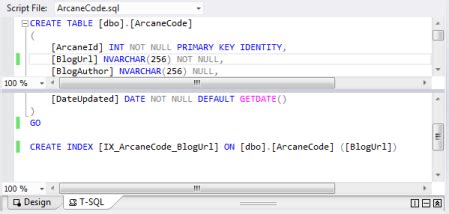 Image result for SQL Table Design Visual Studio