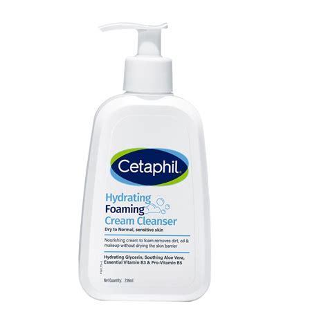 Cetaphil Hydrating foaming Face Wash, Cream to Foam Cleanser 236ml ...