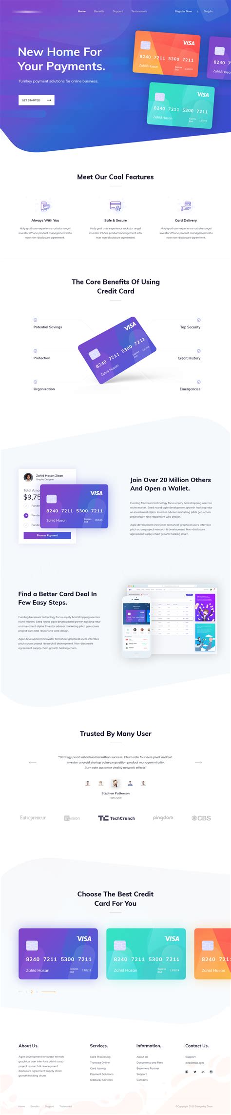 Creating a Landing Page Using Cards 的图像结果