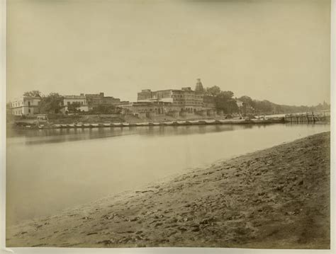Bridge of Boats - India 1870's - Old Indian Photos