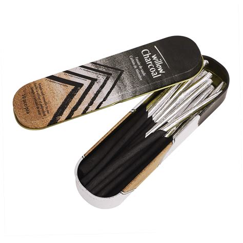 Charcoals Sticks Artist Willow Charcoal Assorted 10 Sticks Bar Sketch ...