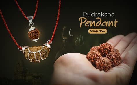 Buy Crystu Certified 5 Mukhi Rudraksha Five Faced Rudraksha Pendant ...