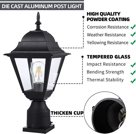 Windben Outdoor Post Light,Waterproof Cast Aluminium India | Ubuy