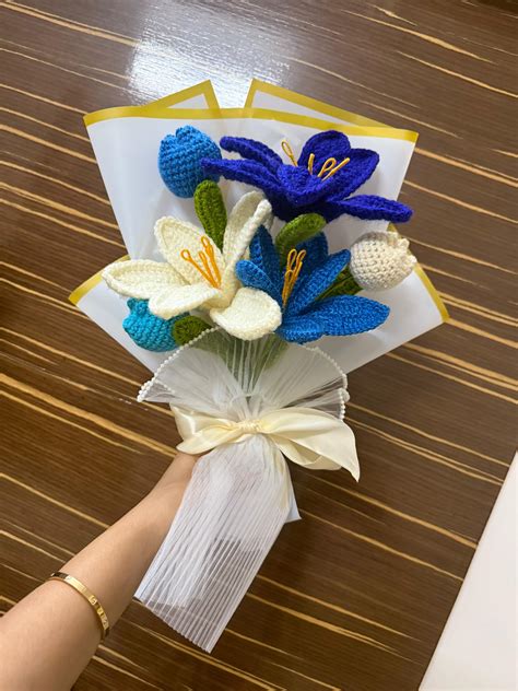 Blue Bliss Bouquet – Homey crochett