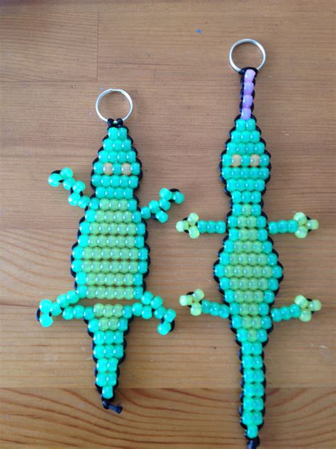 2 alligators pale Pony Bead Projects, Pony Bead Crafts, Pony Bead ...