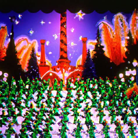 A high-quality still photo from a 1940s Technicolor musical spectacular ...