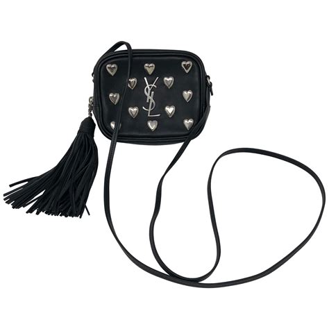 YSl Black Mini Hearts Crossbody Bag at 1stDibs | ysl black crossbody ...